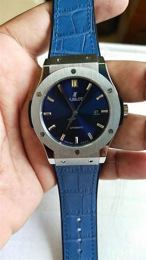 hublot geneve silver automatic watch price|Hublot geneve chronograph watch price.